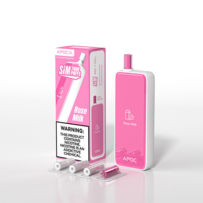 All In One 7000 Puff Rechargeable Disposable Vape 3% Nicotine 10 Flavors