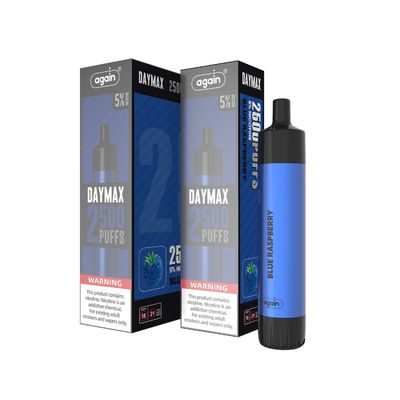 50mg/Ml Closed System E Cigarettes 2500 Hits With Ten Flavors Optional
